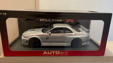 AUTOart 1/18 Nissan SKYLINE R34 GTR NISMO Z tune Version Silver For Ages 15+