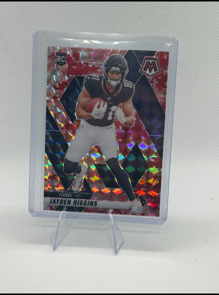 2025 Mosaic Jayden Higgins RC Red Camo #346