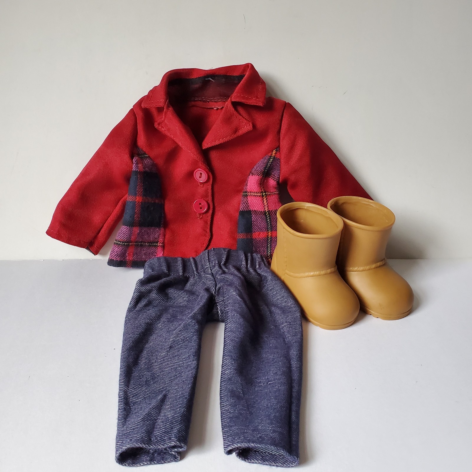 Lot OG Dolls Our Generation Plaid Horse Riding Jacket Only, 