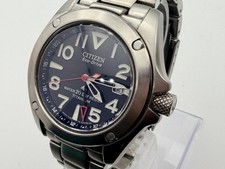 Rare Near MINT CITIZEN Promaster Tough GMT Titanium Eco-Drive B876-H25543 Black