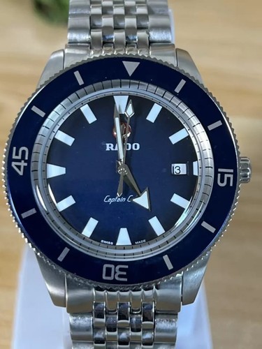 Rado Captain Cook Automatic Stainless Steel Men’s Watch Blue Dial Swiss Made