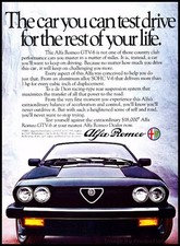 1984 Alfa Romeo GTV6 Vintage Advertisement Print Art Car Ad J277