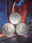3- 1 oz Silver American Eagle (uncirculated)various dates.