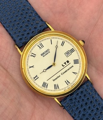2004 Vintage Seiko Men's Breguet Classique Quartz Watch - 7N29-8A09 - WORKING!