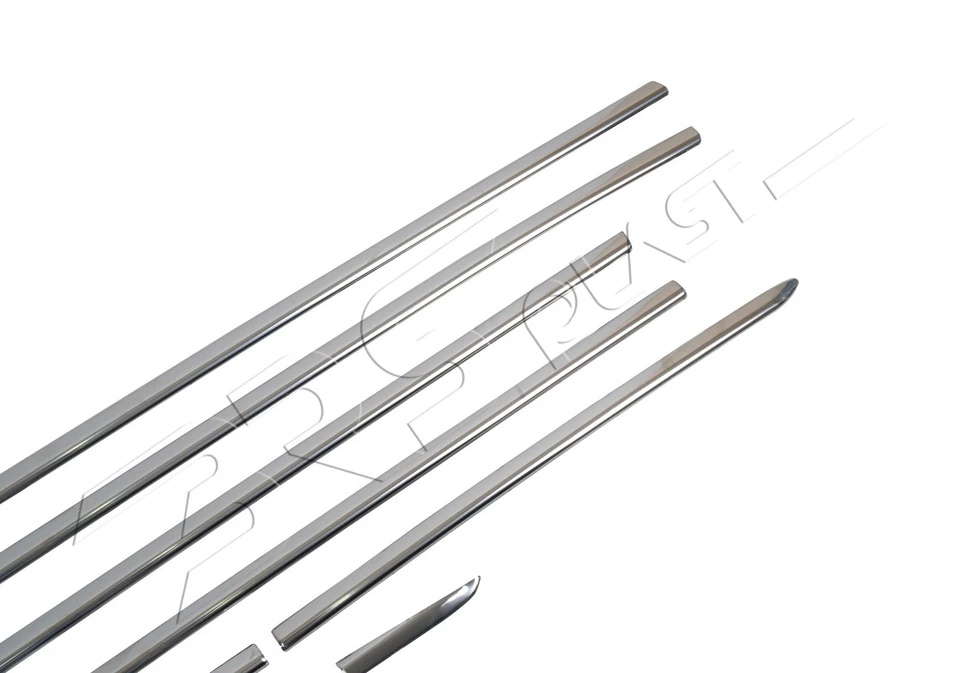 Juego de 4 molduras de ventana cromadas para Renault Clio 4 SW 2012-2020 coche de acero inoxidable Foto 2 de 4