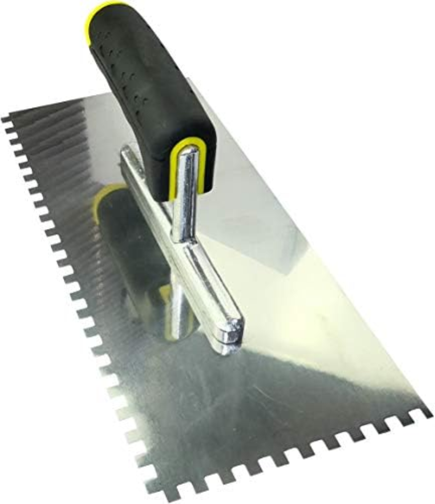 AERZETIX - Cazzuola/Frattone dentato 6x6mm - Cazzuola dentato per piastrelle - S