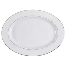 JCPenney Gold Band Oval Serving Platter 6465134