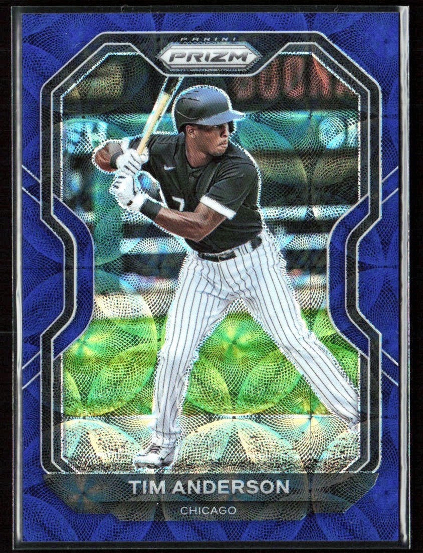 Tim Anderson 2021 Panini Prizm Navy Blue Kaleidoscope /35 #71 Chicago White Sox