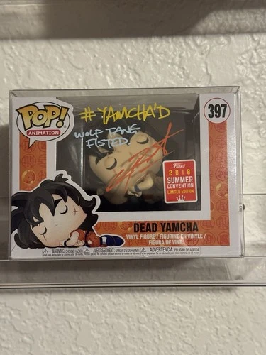 Funko Pop! JSA Auth. Dragon Ball Dead Yamcha SDCC Signed By Chris Sabat