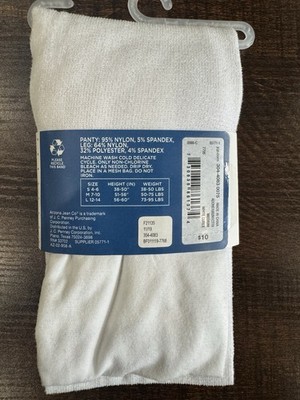 White With A Hint Of Sparkle Size 7-10 Leggings Arizona Jean Co