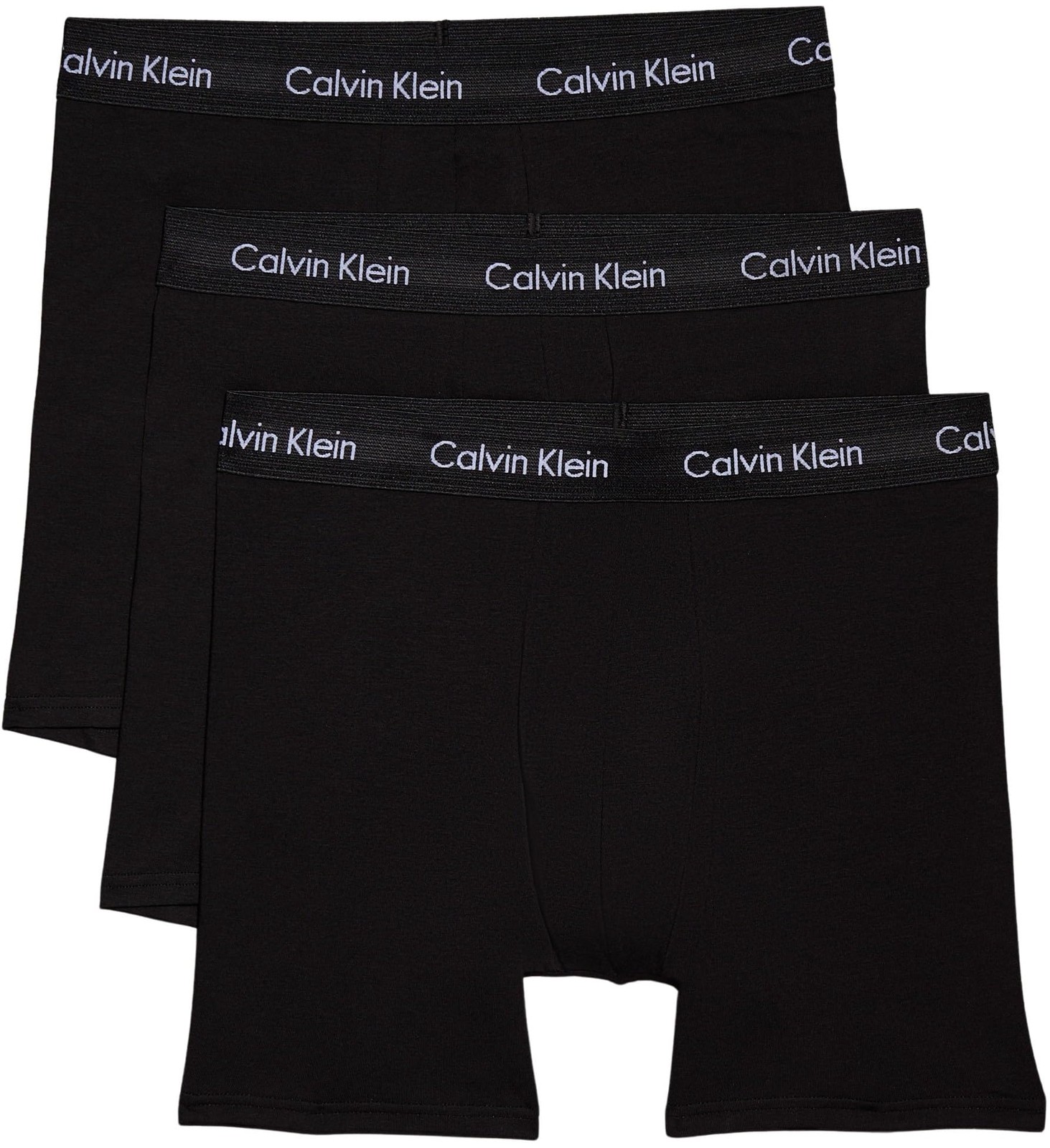 Calvin Klein Men’s 3 Pack Stretch Boxer Briefs, Black (Black W. Black Wb), M