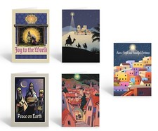 Variety of Traditional Nativity Christmas Cards, 15 Assorted Religious Cards-111