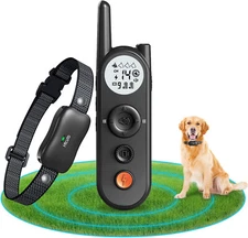 Wireless Dog Fence, 6100 FT Electric Dog Fence, 365-Day Battery Rechargeable J13