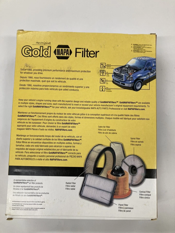 Paquete de 6 filtros de aire NAPA Gold 2487 para Chevy GMC Cadillac Escalade muchos años Foto 2 de 4