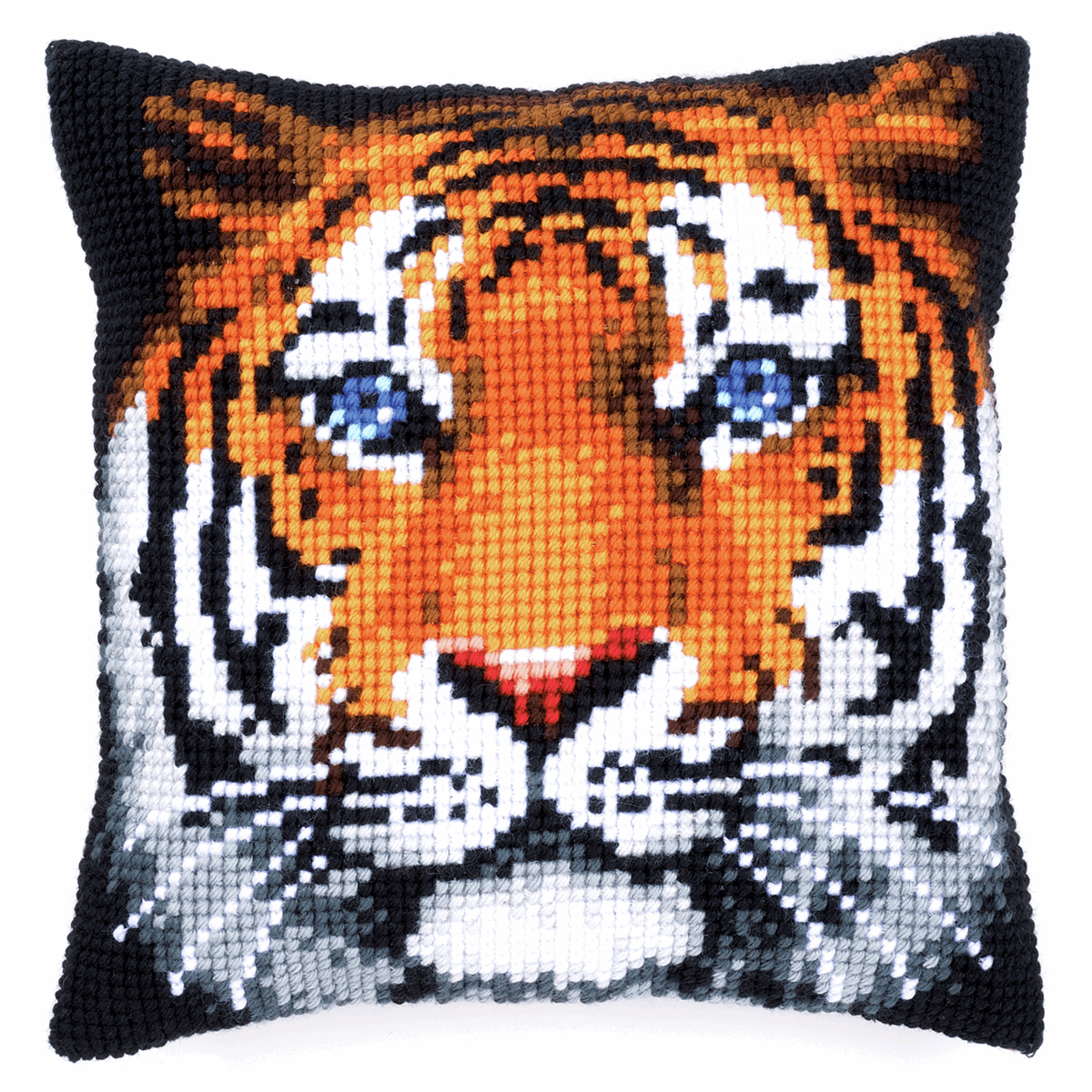 Vervaco Cross Stitch Cushion Tiger, Assorted - Image 3
