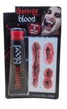 Halloween VAMPIRE BLOOD  3 Life-like TATTOOS by Fun World, BRAND NEW