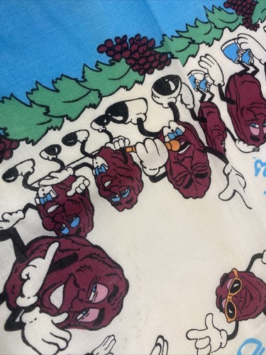 Bufanda pañuelo de colección 1988 The California Raisins Bandana Bolsillo Hanky Años 80 - Imagen 12 de 16