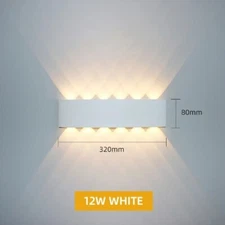 Aluminum LED Wall Lamp Waterproof IP65 Garden Lights 8W 12W Interior Wall Light