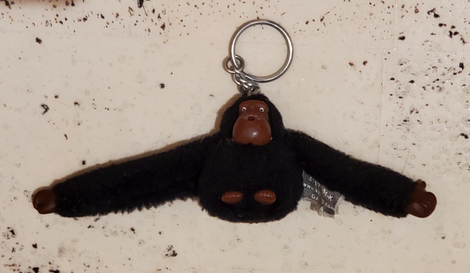 KIPLING Monkey Gorilla Keychain Black Davina Keyr… - image 1