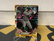 2019 Bowman Draft Chrome Sapphire Seth Beer Gold /15