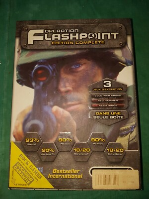Jeu PC Operation Flashpoint : Edition Complète – Bon état, Boîte Et Livret Inclus