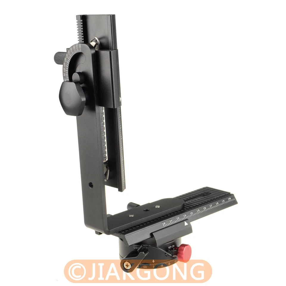 DSLRKIT 360° Swivel Panoramic Indexing Rotator+ 2 Way Rail Slider+ L Bracket Kit - Image 4 of 4