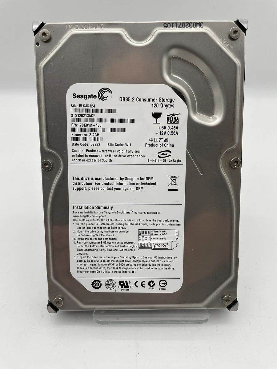 Seagate 2 MB Cache 120 GB Storage Capacity Internal Hard Disk