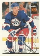 #258 Deron Quint - Winnipeg Jets - 1995-96 Topps Hockey