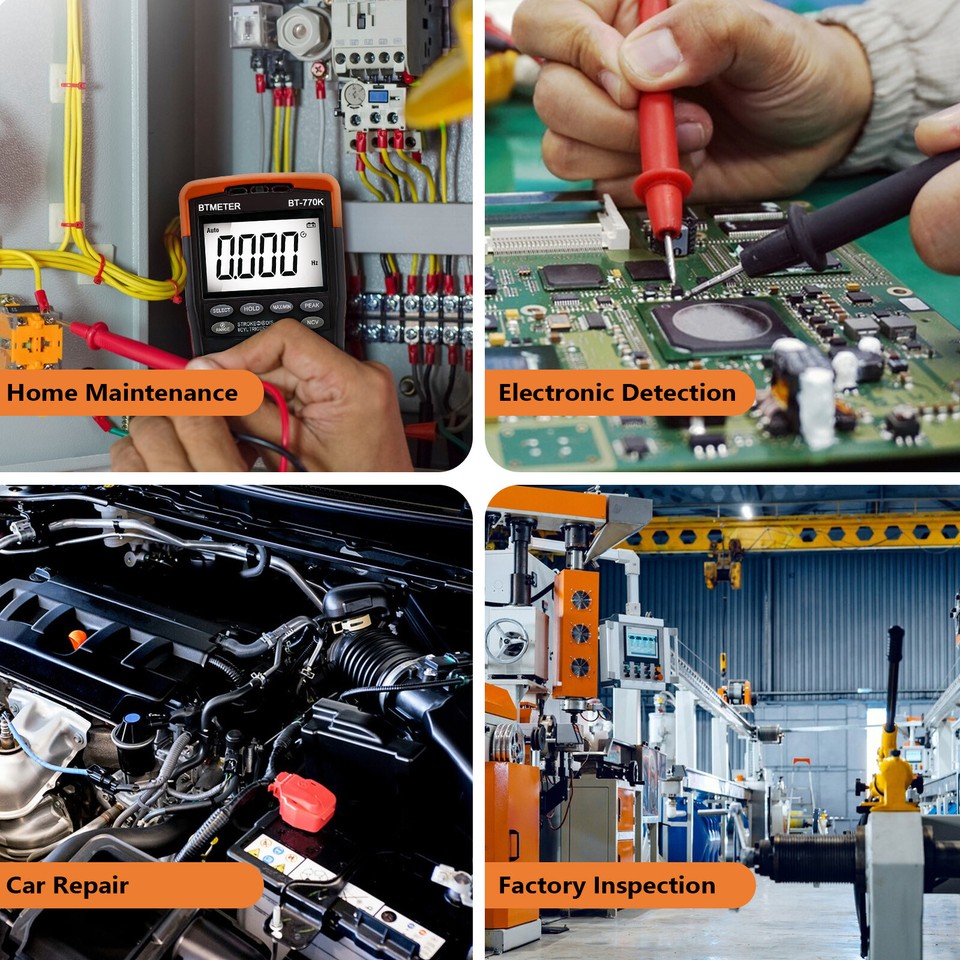 Car Diagnostic Multimeter AC DC Voltage Tachometer Dwell ms-PULSE ...