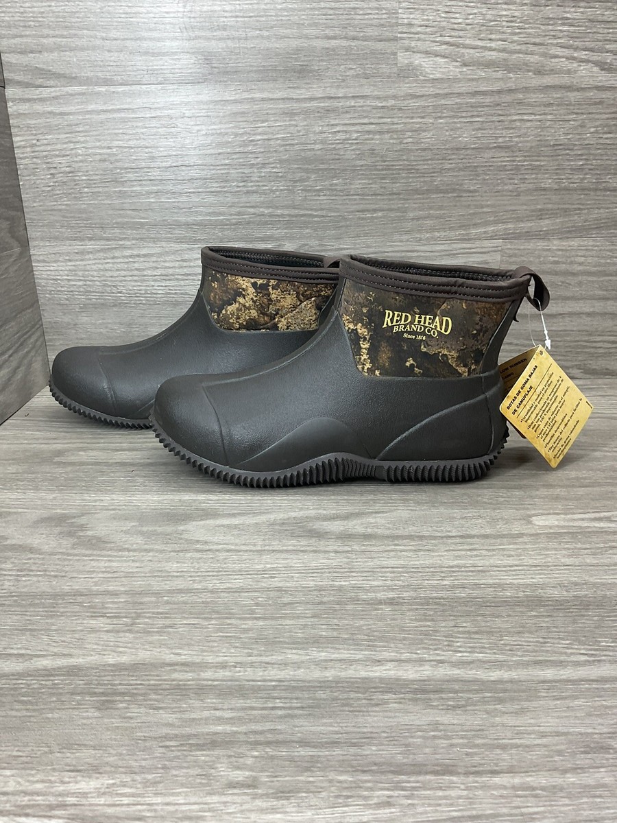 Redhead Mens Rain Boots Rubber Camo Ankle Slip On Sz 9 | eBay display picture 1