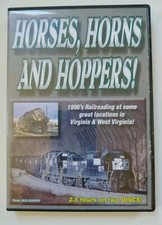 Horses, Horns and Hoppers! Norfolk Southern in the 1990s, 2 Disc Set - Broken...