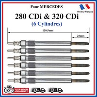 6 VorwÄRmkerzen FüR Mercedes Klasse E (W210/W211) E280 CDI 177PS
