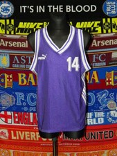 5/5 Puma adults XL/M MINT #14 basketball kit shirt + shorts retro vintage