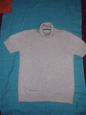 Rollkragenpullover,  Gr. 38 - L: ab Schulter: 62cm, B: 46cm, dehnbar 2x getragen