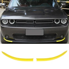 Front Bumper Lip Cover Strip Trim Frame Bezel  For Dodge Challenger 2015+ Yellow