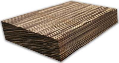 BOIS DE ZÉBRAN 300 mm x 38 mm x 38 mm