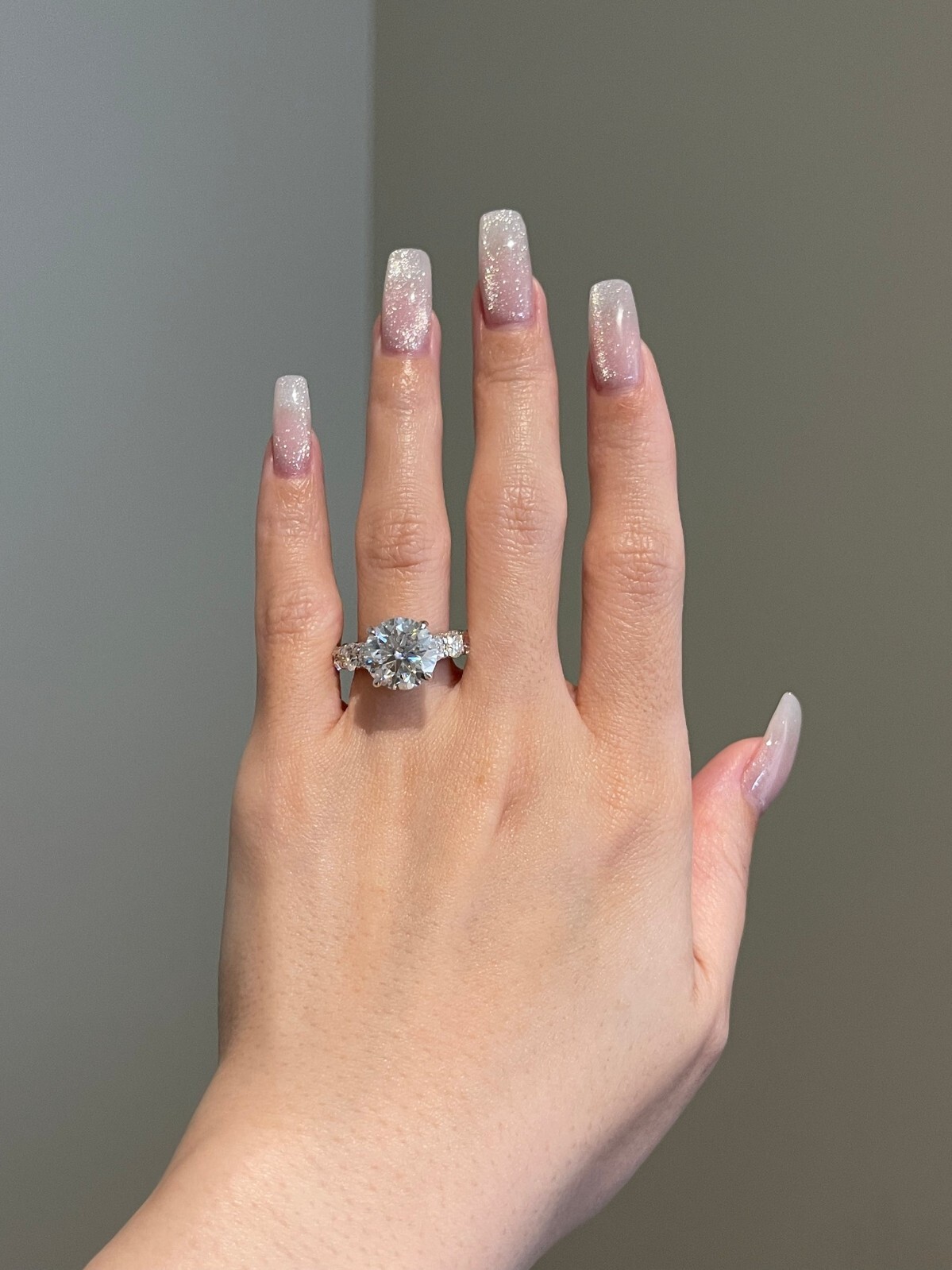 5CT Round Diamond 925 Sterling Silver Eternity Engagement Ring for Her