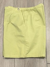 Rare Cut Loose Size Small Tennis Shorts 100% Cotton Chartreuse USA Made