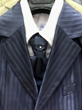 ABITO VESTITO GIACCA COMPLETO SET CERIMONIA PAGETTO  COMUNIONE BAMBINO 10Y BLU