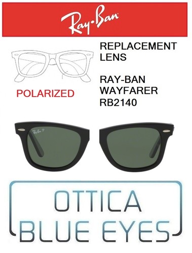 Lenti di Ricambio RAYBAN WAYFARER RB2140 filtri Replacement Lenses 58  POLARIZED | eBay