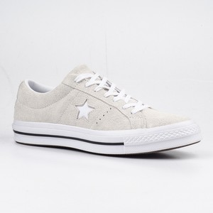 converse one star prime ox trainers white