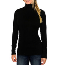 Women Turtleneck Tunic Tops Cotton Long Sleeves Top Turtleneck Knit Top Tee