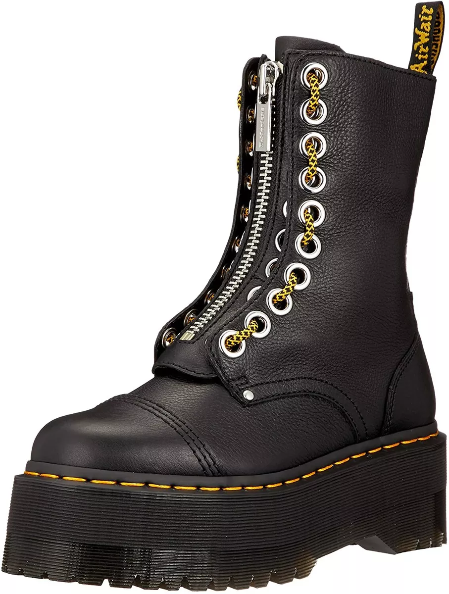 Dr. Martens Women s Sinclair Hi Max Platform Quad Retro Black Pisa