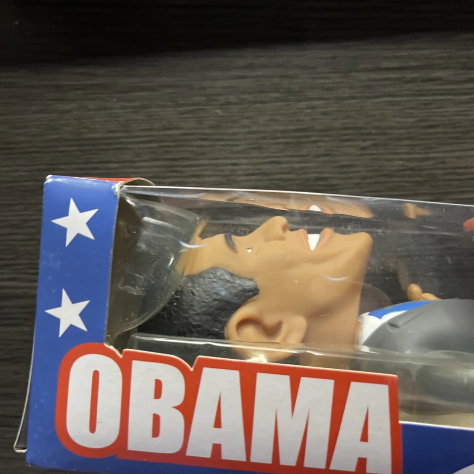 Obama Wacky Wobbler Talking Says YES WE CAN Bobble Head Foto 4 de 4