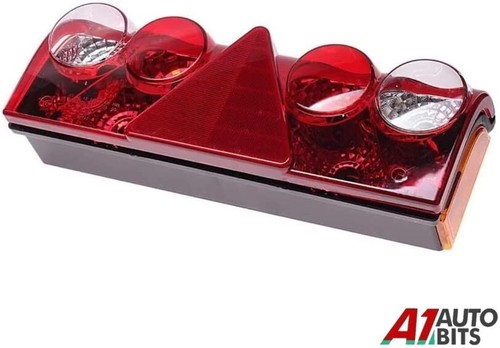 Lot De 8 Feux De Marquage Arrière Fumés Rouge - 12V/24V - Compatible Renault, Volvo, Scania