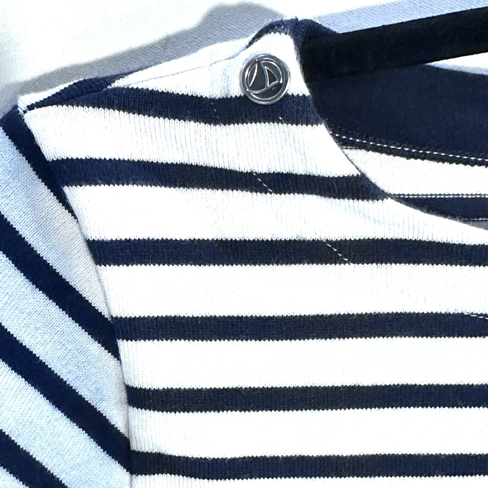 Top PETIT BATEAU Juvenil Marinero Rayas Cuello Redondo Manga Larga Algodón Rosa 12ans Foto 4 de 4