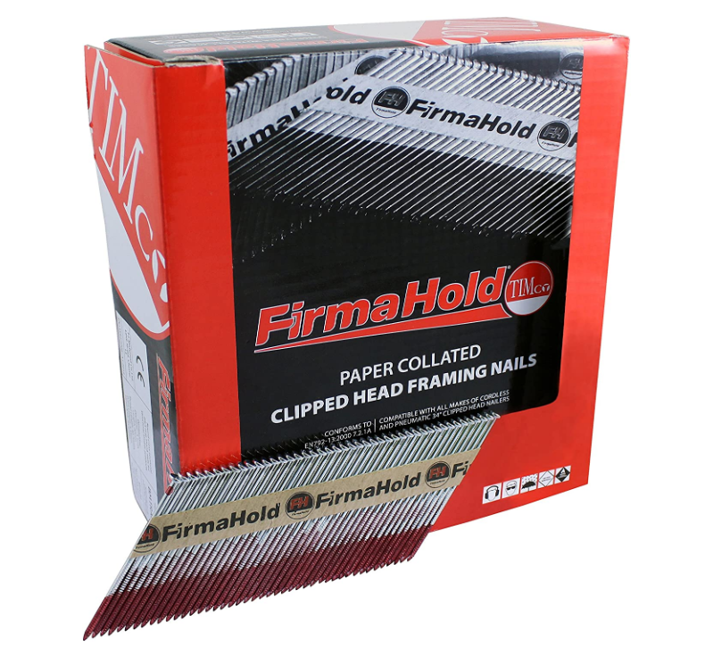 FirmaHold Collated Clipped Head Nails - Trade Pack - Plain Shank - Gun Nails