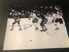 Don Marcotte Autographed 16x20 Boston Bruins Signed Auto Lot E