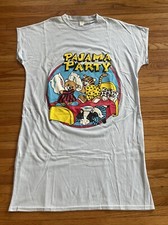Vintage 90s OSFA Cats Pajama Party Nightgown Sleeping Pajamas T-Shirt USA