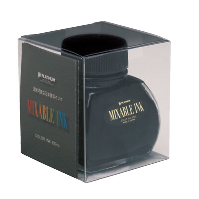 Platinum Japan,Dyestuff,Mixable Ink,Smoke Black,Writing Ink,Schreib-Tinte 60ml